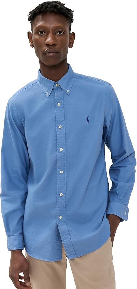 POLO RALPH LAUREN Men's Classic Oxford Long Sleeve Sport Shirt | Amazon (US)