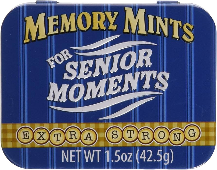 Boston America Gag Gifts Memory Mints, Sugar Candy for Senior Moments Fun Gag Tin | Amazon (US)