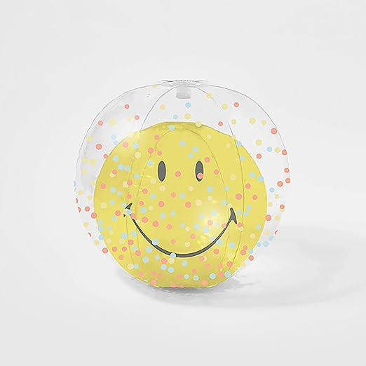 Inflatable Beach Ball | Smiley | Amazon (US)