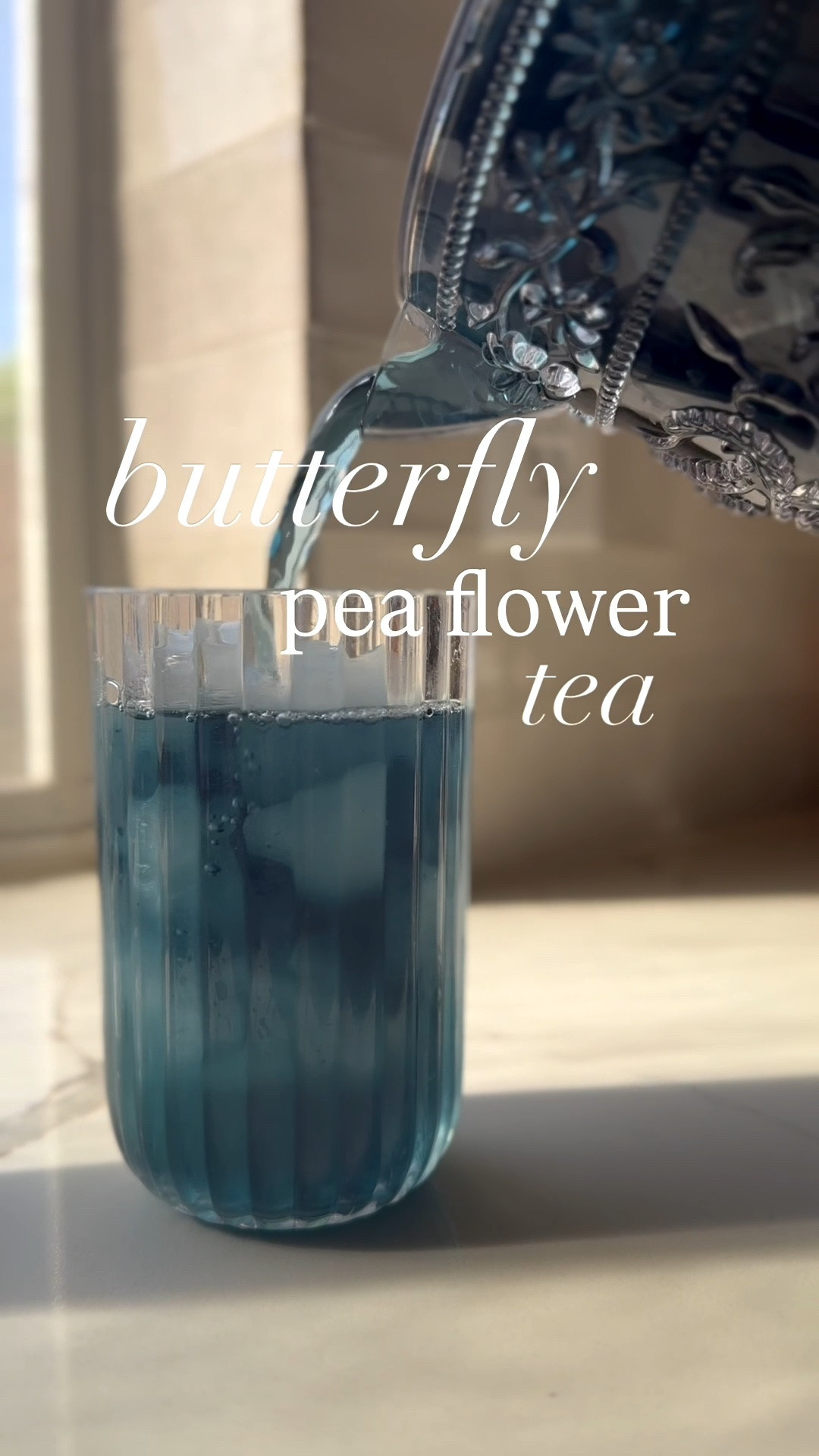 sun tea is one of my favorite summertime traditions! My fav is butterfly pea flower tea, because it’s yummy but mostly because my kids love the little magic trick 💙💜

i filled this pitcher with about 54oz of filtered water (from my fridge). then i added 7 tea bags. let it sit in the sun for about 3 hours. Mine got pretty dark/strong, so i added more water before serving. 

once your tea is poured, add about 1/2 a tablespoon of fresh lemon juice (more or less depending on how much you like lemon)

and enjoy a little summer magic 🦋✨

#LTKdayinmylife #LTKstorytime #LTKHome