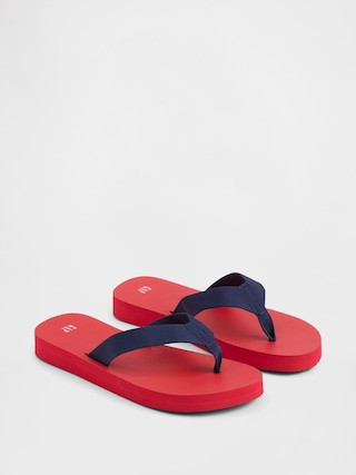 Canvas Platform Flip Flops | Gap (US)