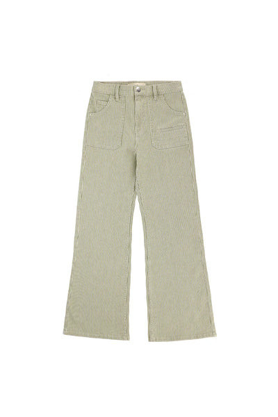 SEVENTY + MOCHI Queenie Jean In Khaki Stripe - Trouva | Trouva (Global)