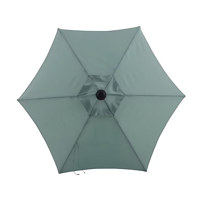 Style Selections 7.5-ft Sage Green Market Patio Umbrella | Lowe's