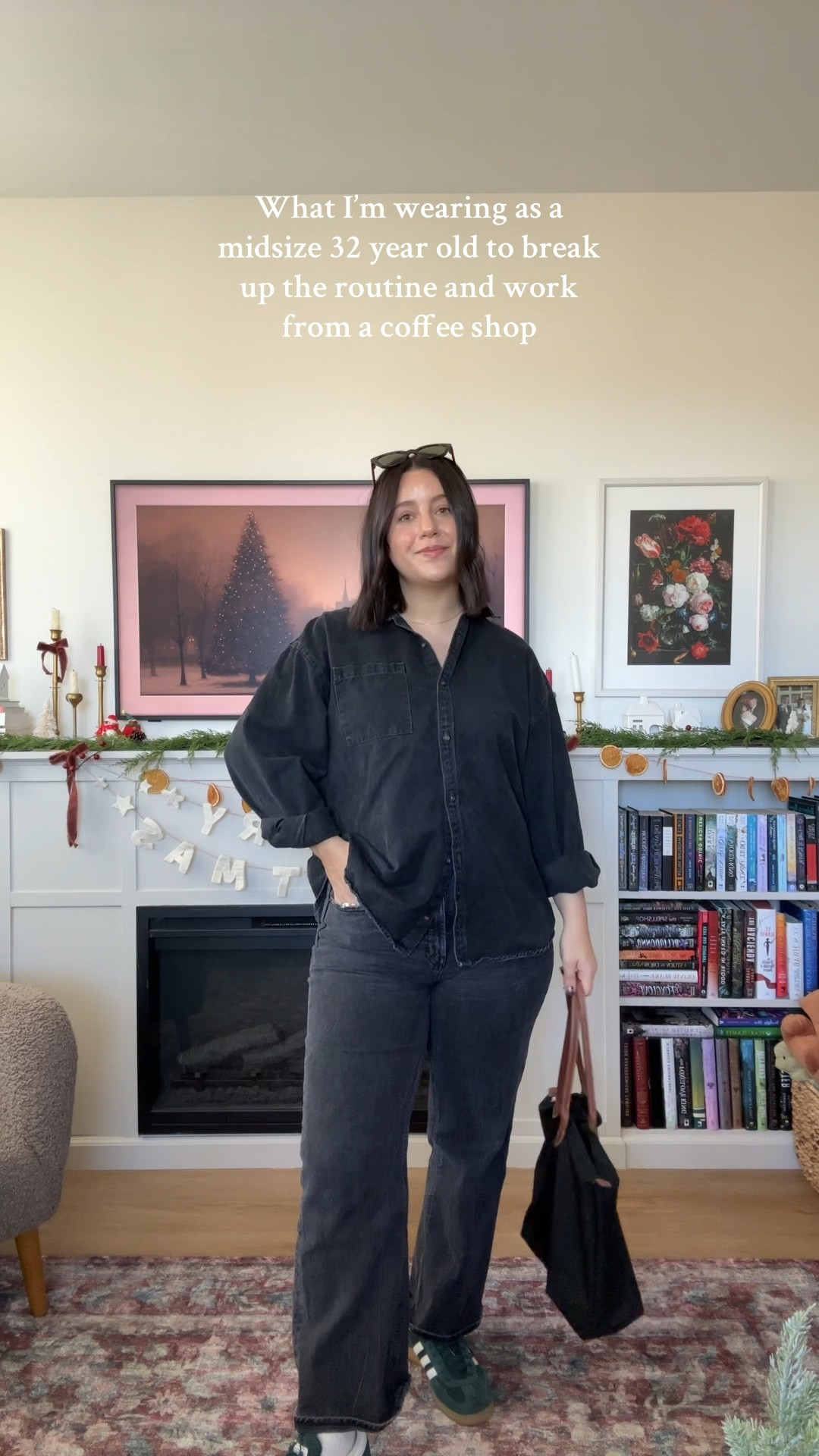 an all black denim on denim outfit 

#LTKSeasonal #LTKMidsize