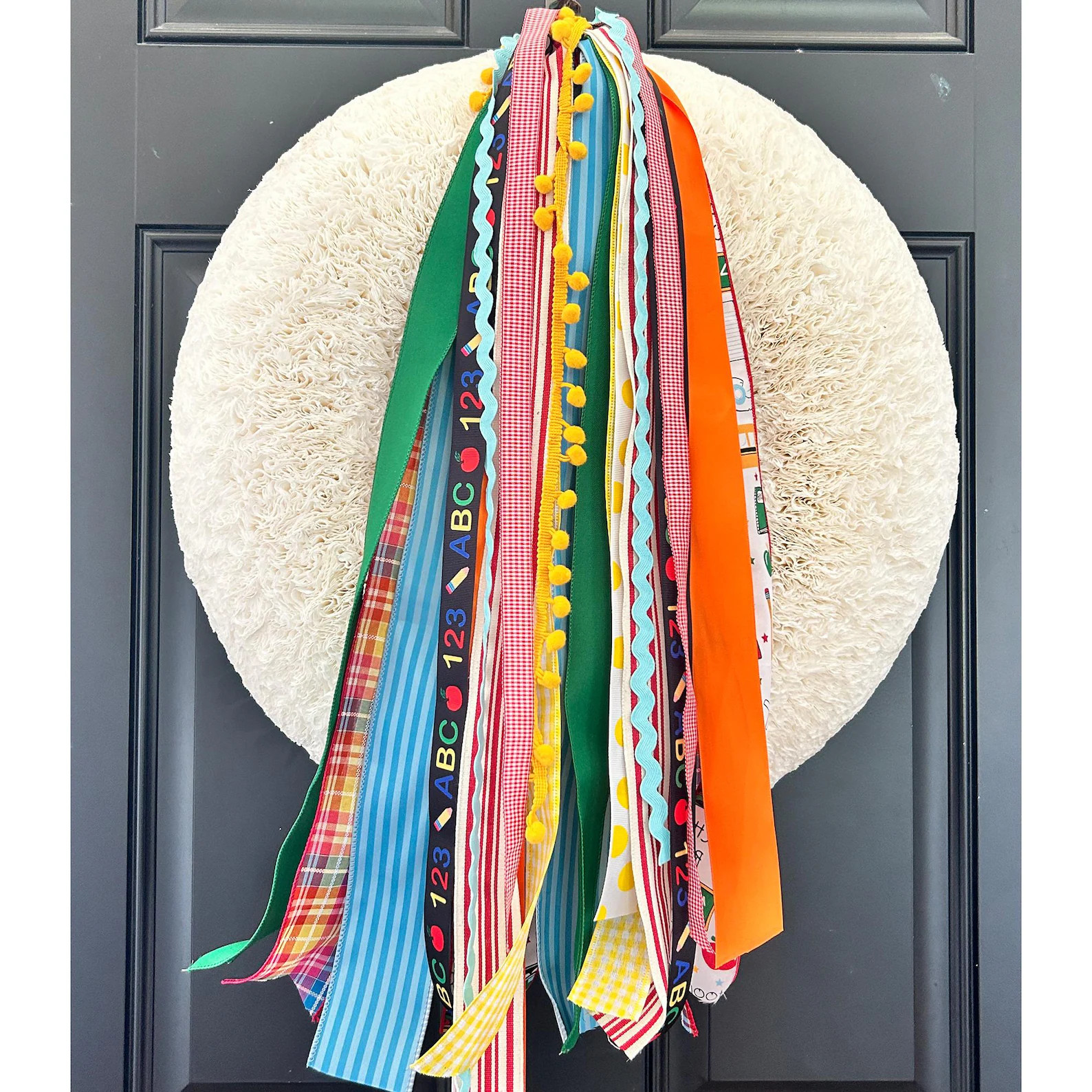 Back to School | Fall | Ribbon Bundle | Wreath Hanger Attachment | Ribbon Clip | Optional Pennant... | Etsy (Global)