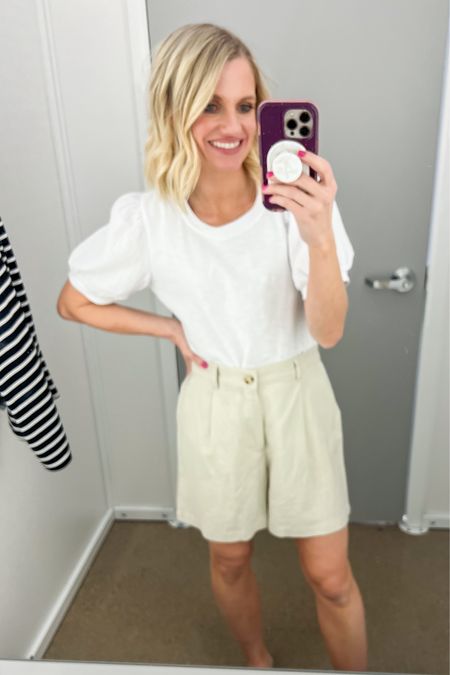 I love these linen trouser shorts from Walmart! They are the perfect way to elevate your summer outfit! 
Top- small
Shorts- xs

#LTKSeasonal #LTKfindsunder50 #LTKstyletip