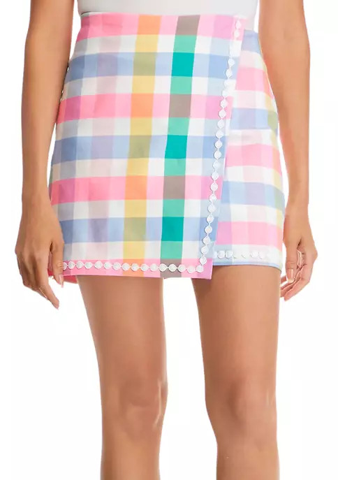 Women's Printed Faux Wrap Skort | Belk