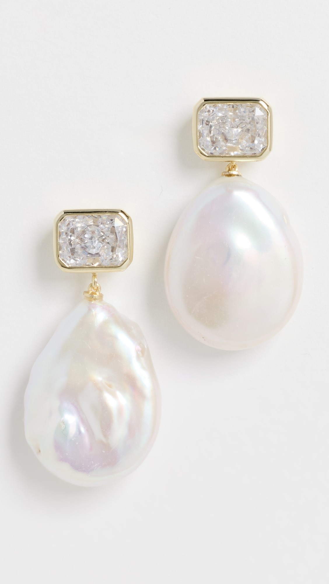 Emerald Baguette Cleo Earrings | Shopbop