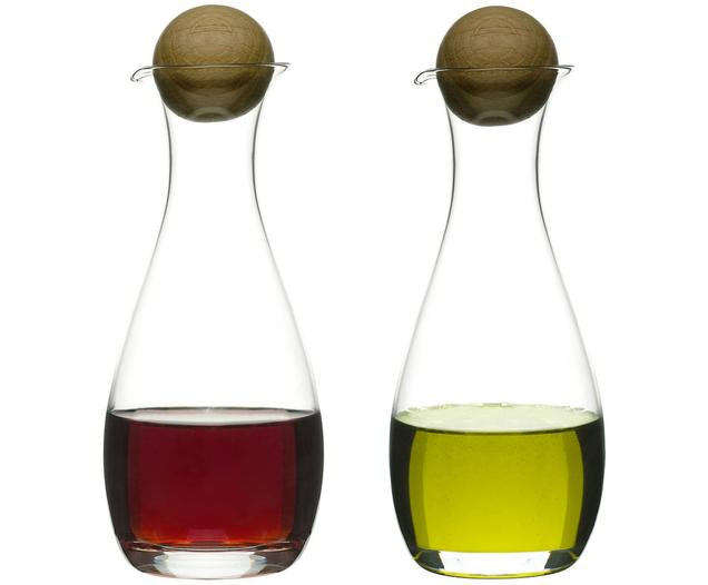 Distributeurs d'huile et de vinaigre en verre soufflés bouche Eden, 2 é | WestwingNow | WestwingNow EU