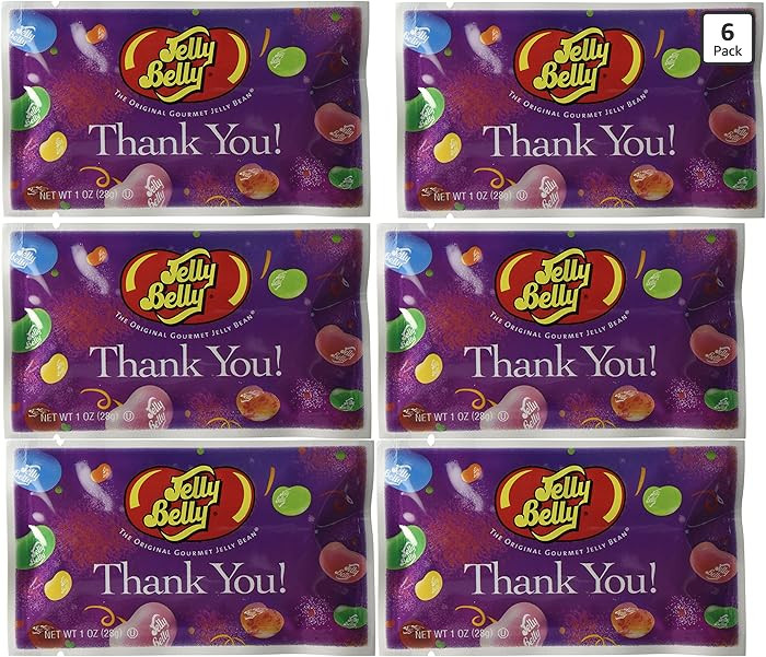 Thank You Assorted Flavors Jelly Beans – 1 oz. Bag. 6 count | Amazon (US)