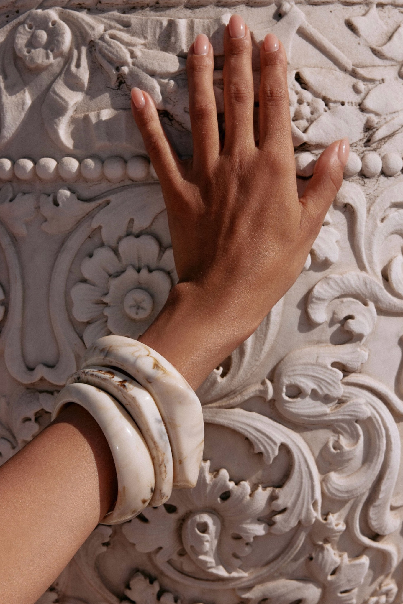 One of my favorite jewelry trends this summer - oversized resin marble cuff bracelets 🤍

#LTKStyleTip