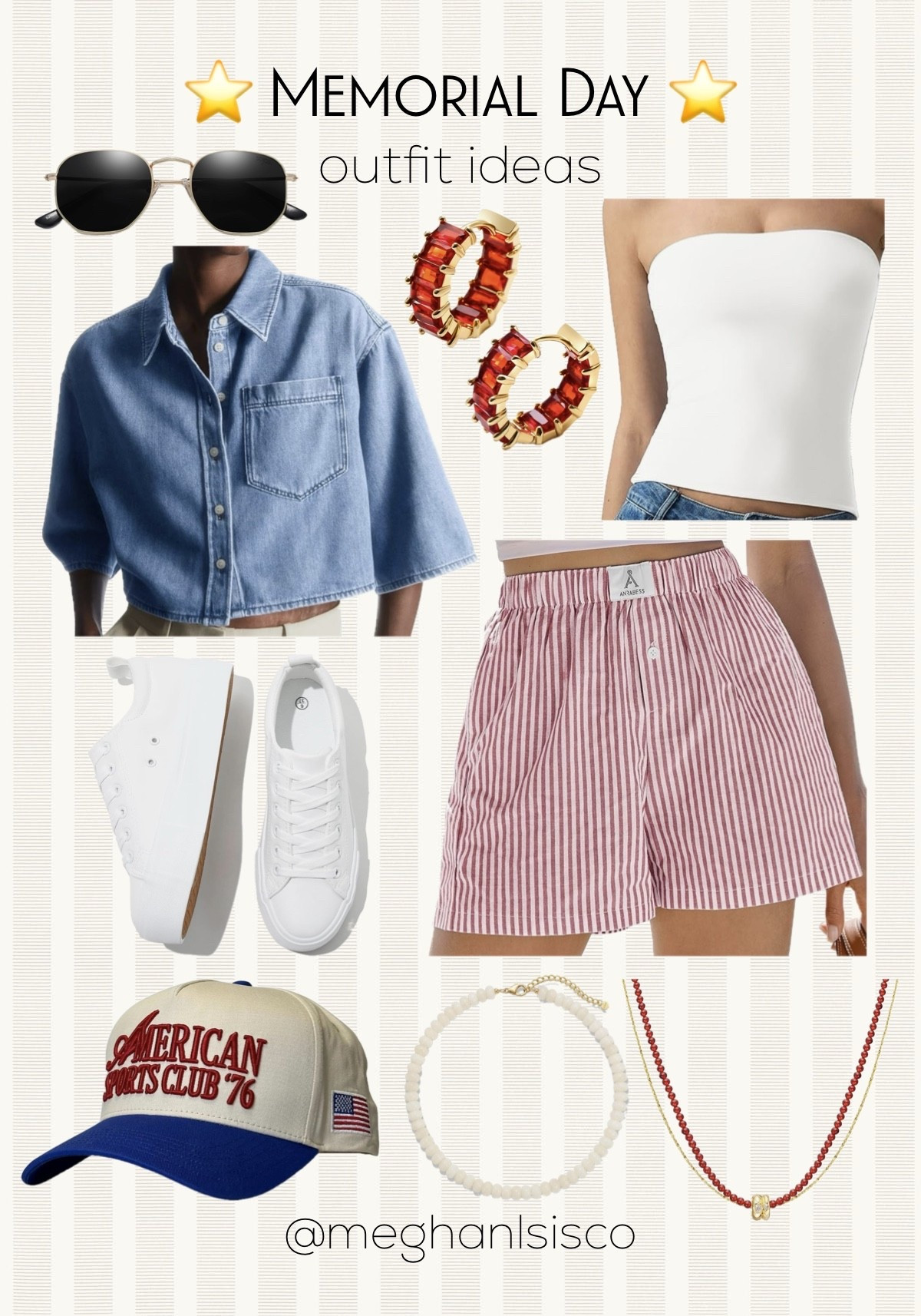 Casual Memorial Day Outfit Idea 🤍

#LTKootd #LTKSeasonal