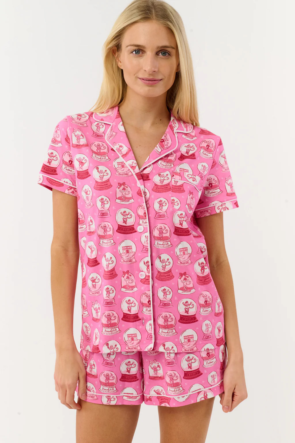 City Snowglobes Polo Pajamas | Roller Rabbit