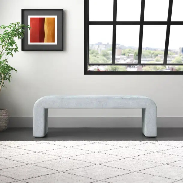 Avirett 100% Polyester Upholstered Bench | Wayfair North America