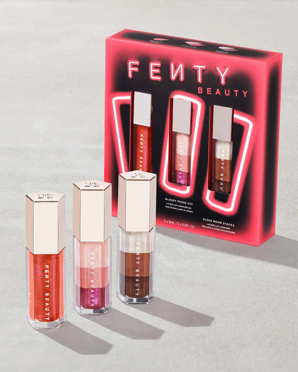 Glossy Posse VIII 3-Piece Lip Luminizer Set | Fenty Beauty