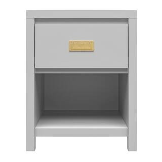 Little Seeds Monarch Hill Haven 1-Drawer Dove Gray Nightstand (25.03 x 19.68 x 15.75) | The Home Depot
