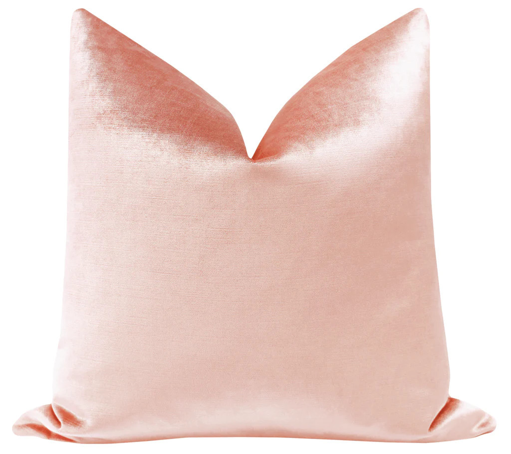 FAUX SILK VELVET // PINK PEONY | LITTLE DESIGN COMPANY