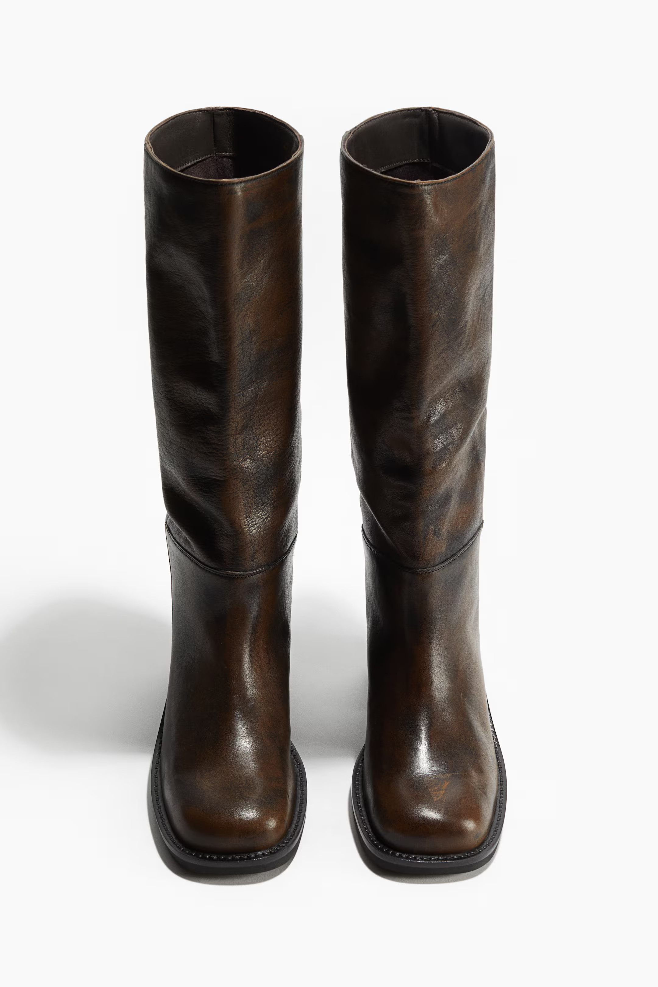 Leather boots | H&M (UK, MY, IN, SG, PH, TW, HK)