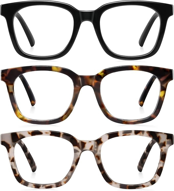 Reading Glasses for Women Men - Blue Light Blocking Magnifying Readers,Oprah Square Anti-Glare Co... | Amazon (US)