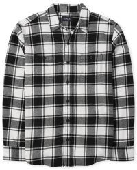 Mens Matching Family Long Sleeve Buffalo Plaid Flannel Button Down Shirt | The Children's Place  ... | The Children's Place