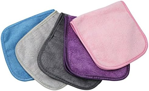 S&T INC. Always Off Reusable Makeup Remover Cloths 6” x 12” Assorted Colors , Solid, 5 Count | Amazon (US)