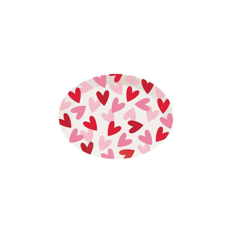 Valentine's Heart 10" X 13" Plastic Tray - Walmart.com | Walmart (US)