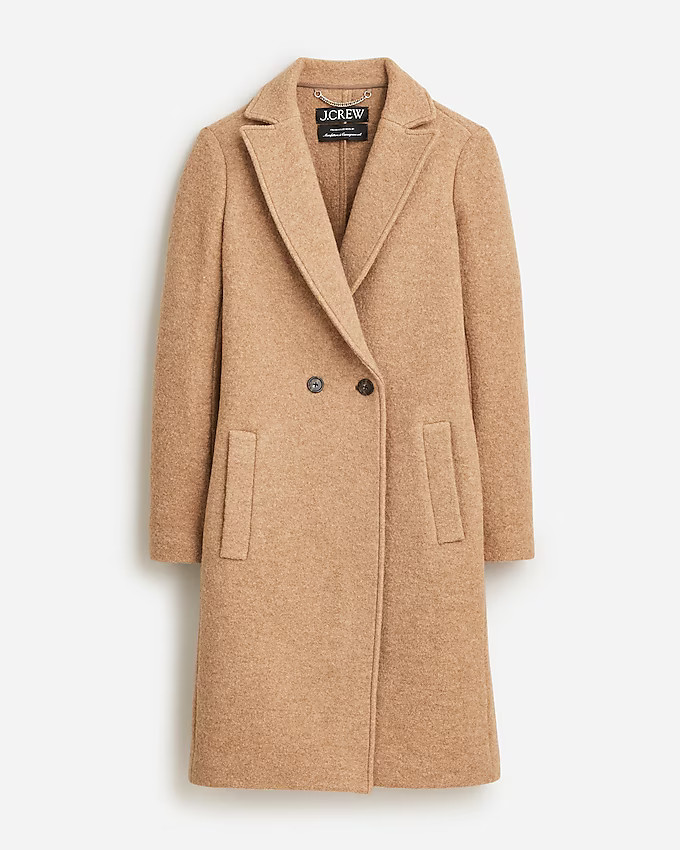 New Daphne topcoat in Italian boiled wool | J. Crew US