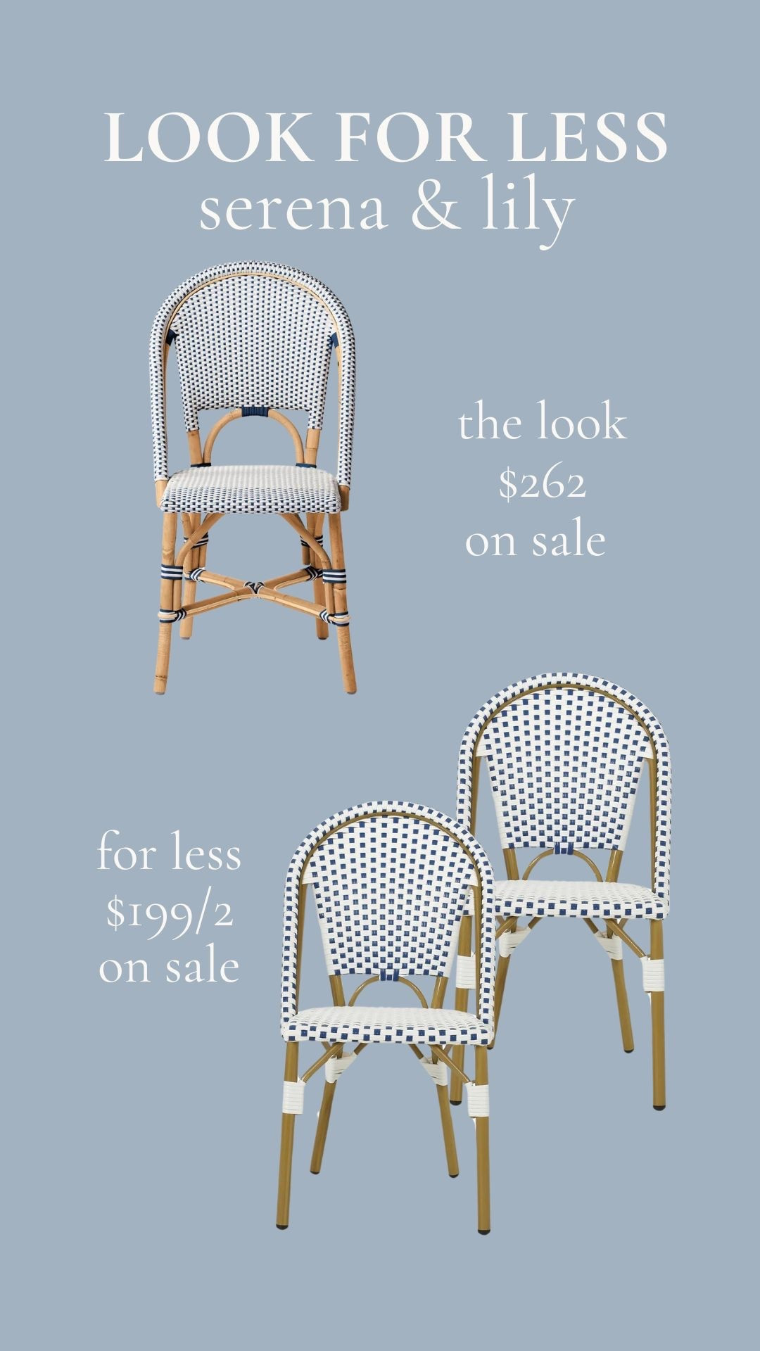 Bringing that breezy Parisian café feel home with this classic Serena & Lily chair 🤍 Found a look for less that’s just as charming!

#LTKHome #LTKSaleAlert #LTKStyleTip