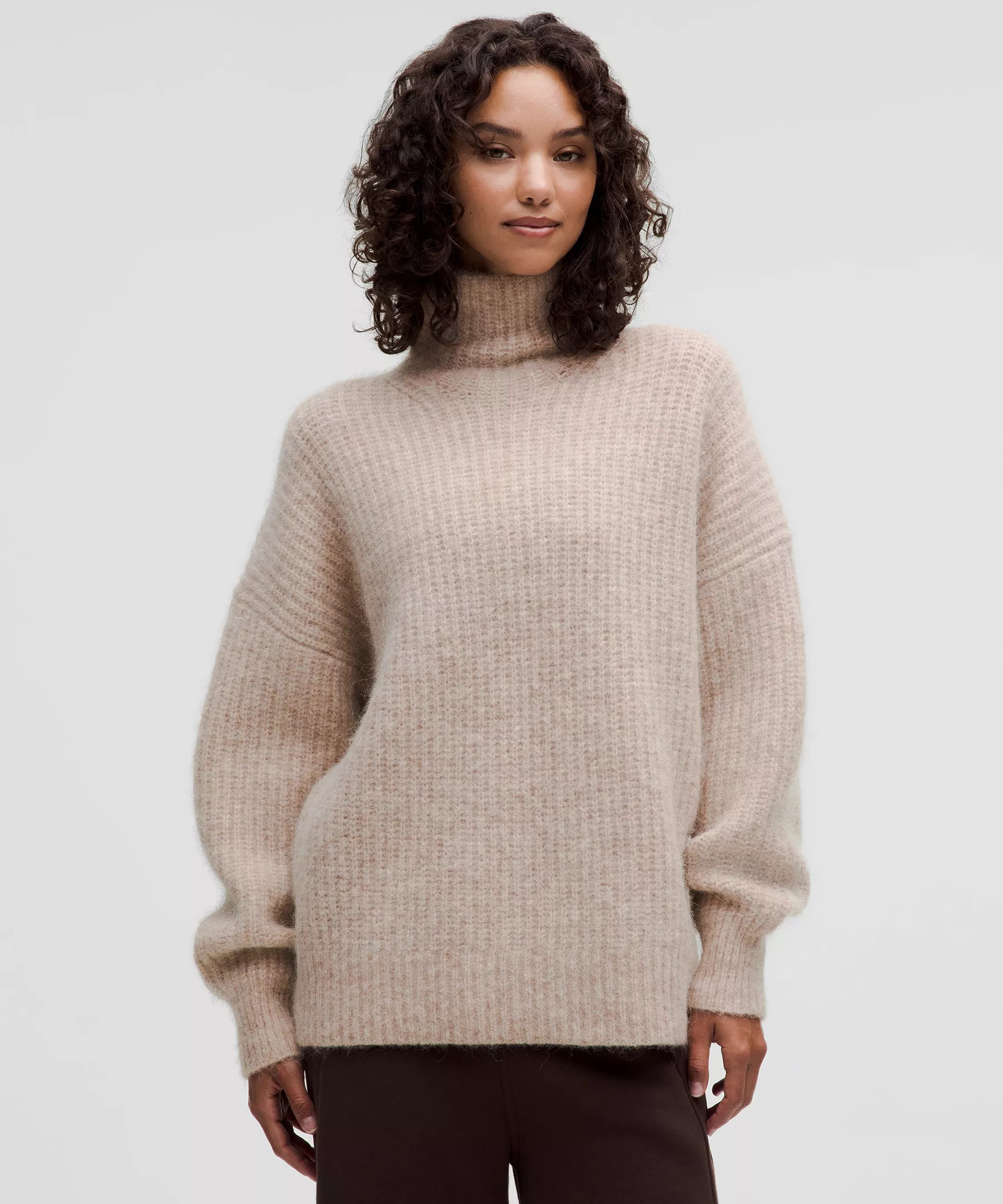 Alpaca Wool-Blend Funnel-Neck Sweater | Lululemon (US)