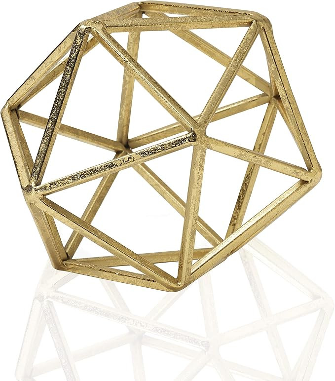 Scott Living Oasis Gold Metal Table Top Décor, 8 inch | Amazon (US)