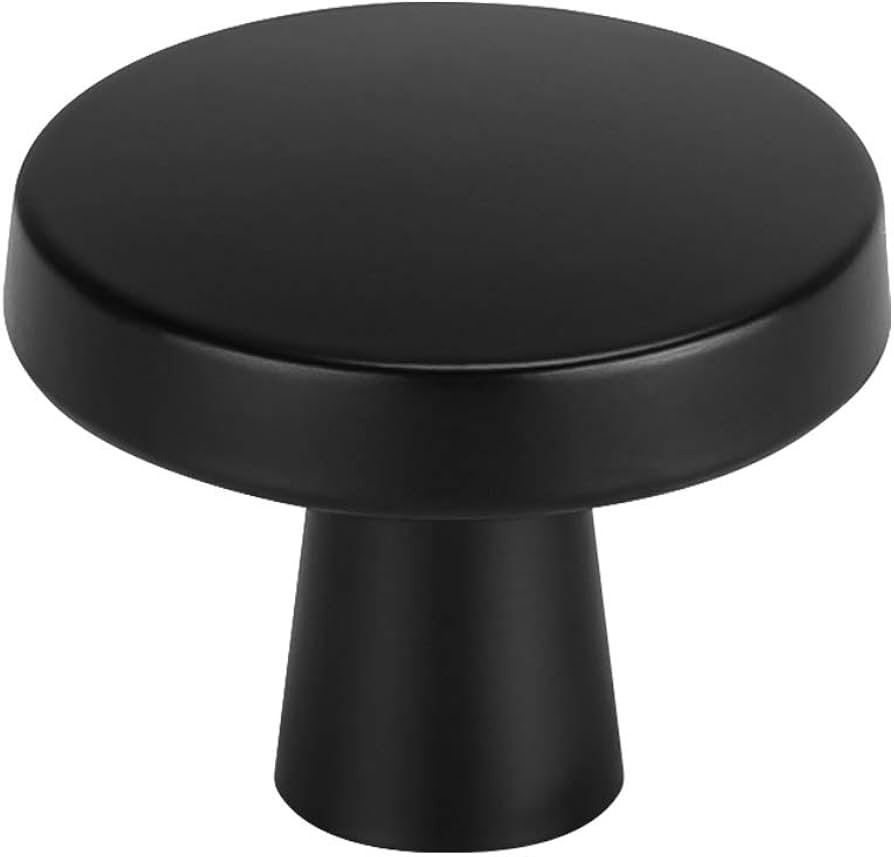 homdiy 5 Pack Black Cabinet Knobs for Kitchen Cabinets - MO5310BK Bathroom Cabinet Knobs Metal Ca... | Amazon (US)