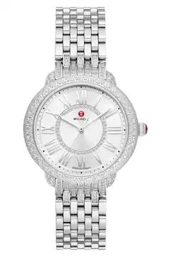 Serein Mid Pavé Diamond Watch Head & Interchangeable Bracelet, 36mm x 34mm | Nordstrom