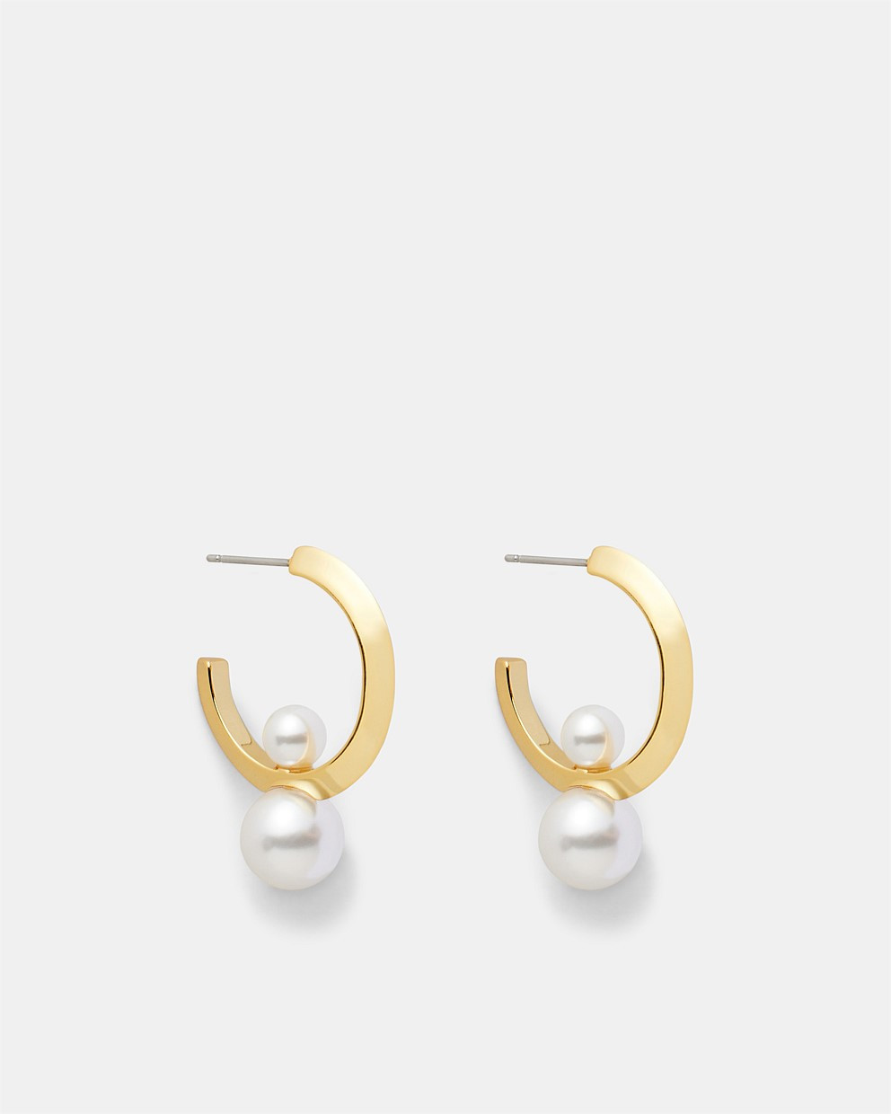 The Edge Pearl Hoop Earrings | Mimco (AU)