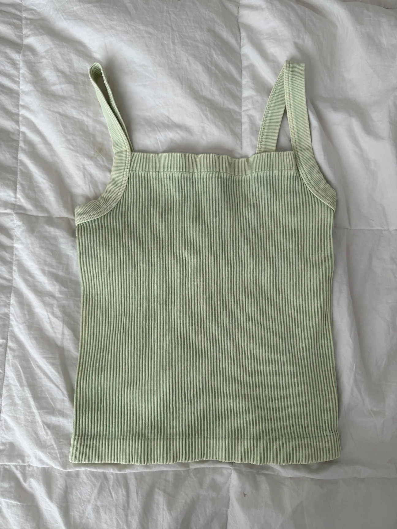 SQUARE NECK RIBBED TANK | Olivelynn Designs