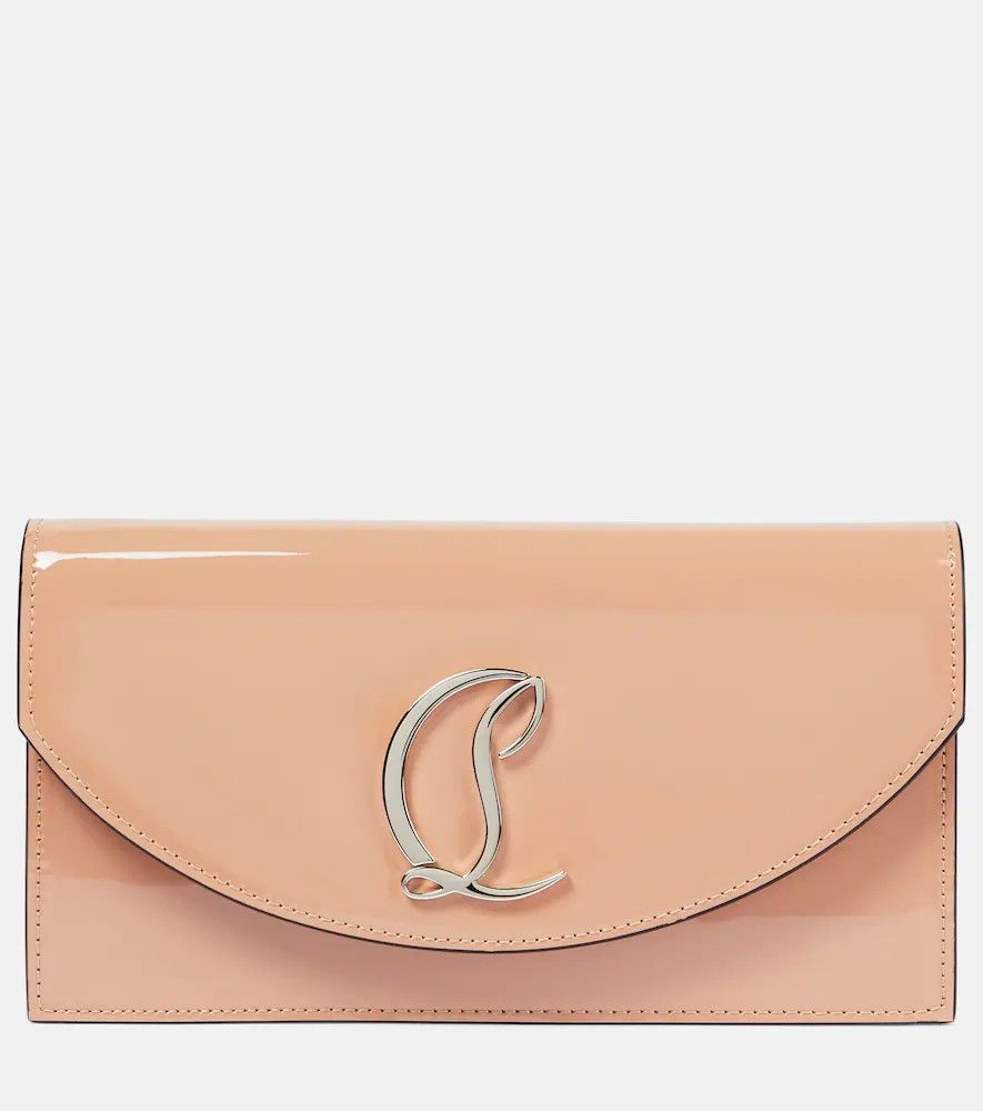 Christian Louboutin Loubi54 patent leather clutch | Mytheresa (INTL)