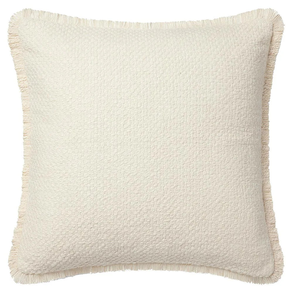 Coastal Beach Cream Down Fill Decorative Throw Pillow - 22x22 | Kathy Kuo Home