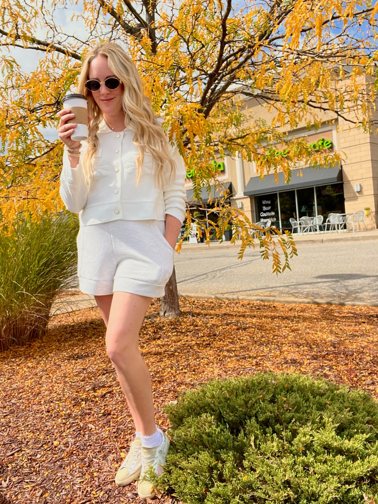 Mom fit check! Varley shorts and cardigan for Fall Transition ootd 

#LTKActive #LTKFindsUnder100 #LTKStyleTip
