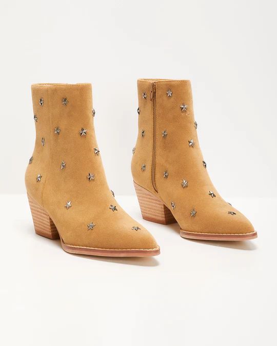 Audrie Star Studded Western Booties | VICI Collection