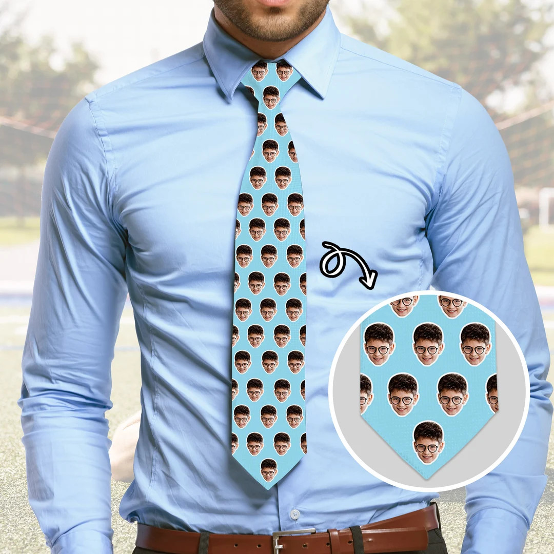 Custom Bow Tie for Daddy,Personalized Best Dad Bowties,Custom Tie with Baby Face,Children's faces... | Etsy (US)