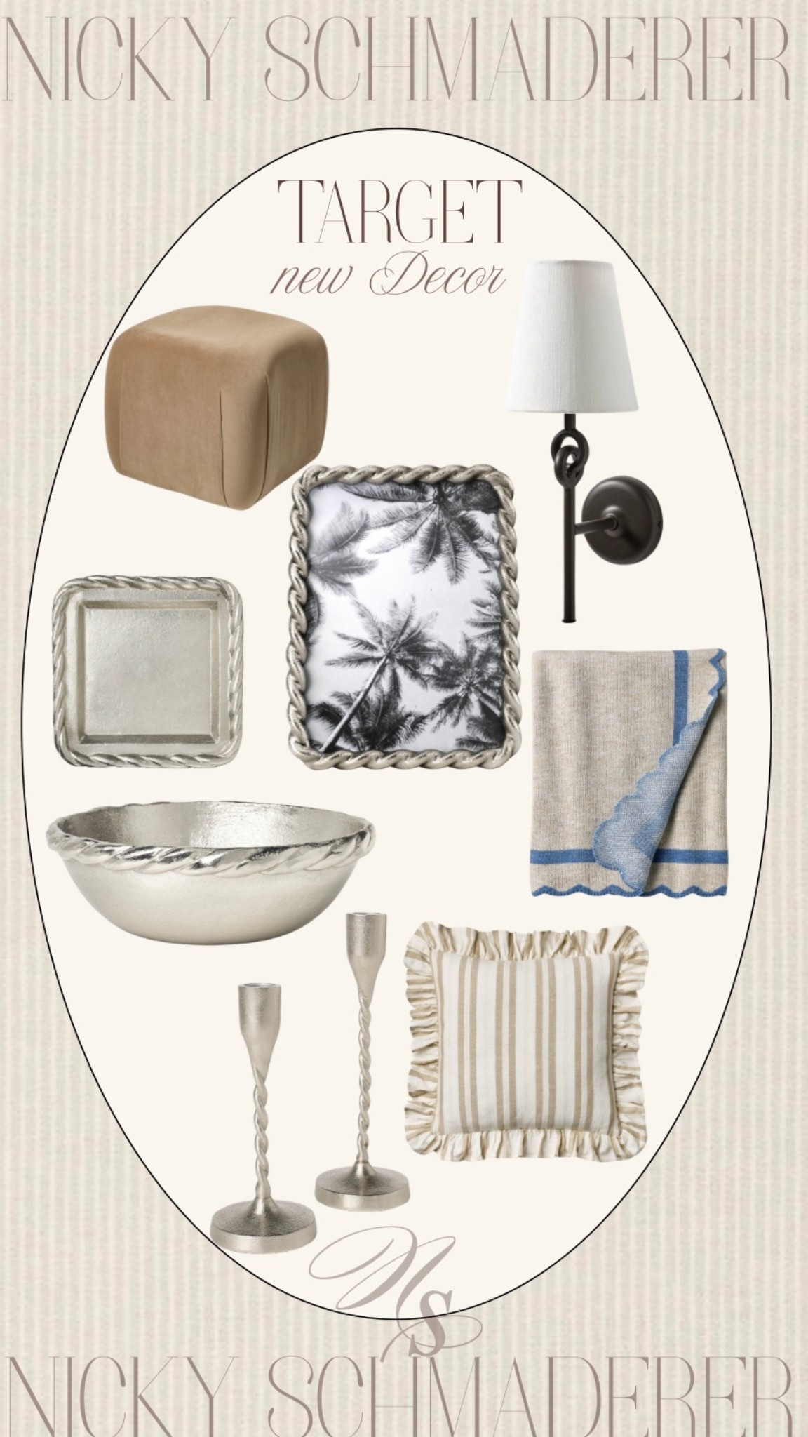 New decor at target for spring! I’m seeing a trend of nautical vibes // makes me spring break ready! 

Silver accents 
Home decor 


#LTKSeasonal #LTKFindsUnder50 #LTKHome