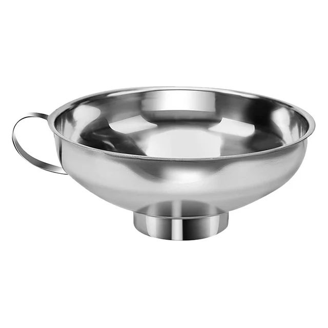 Wide Mouth Funnel Stainless Steel Canning Funnel Thicken Metal Jam Jar Funnel | Walmart (US)