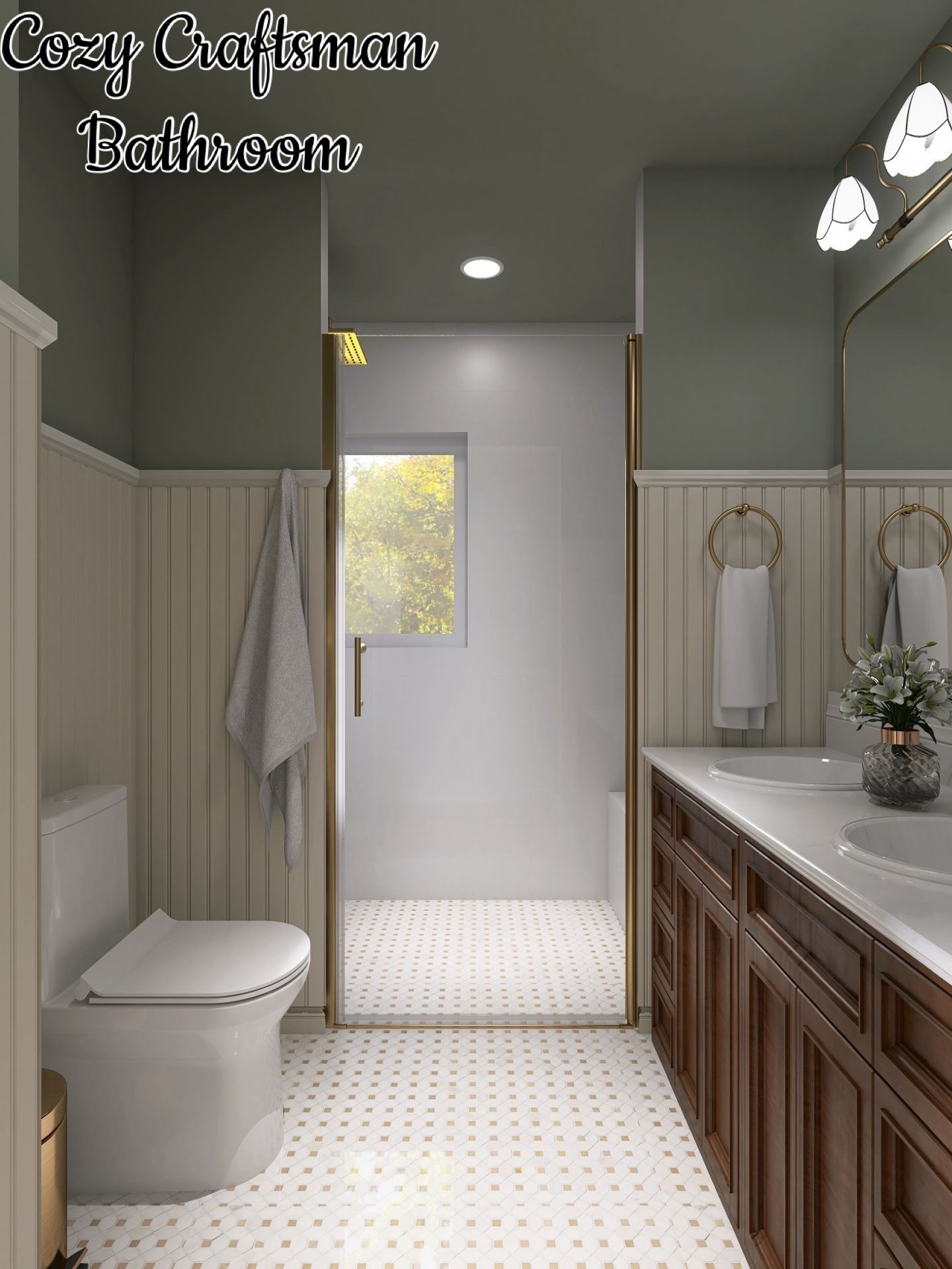 Designed by Olivia
Cozy Craftsman Bathroom 

#LTKmomlife #LTKHome #LTKSeasonal