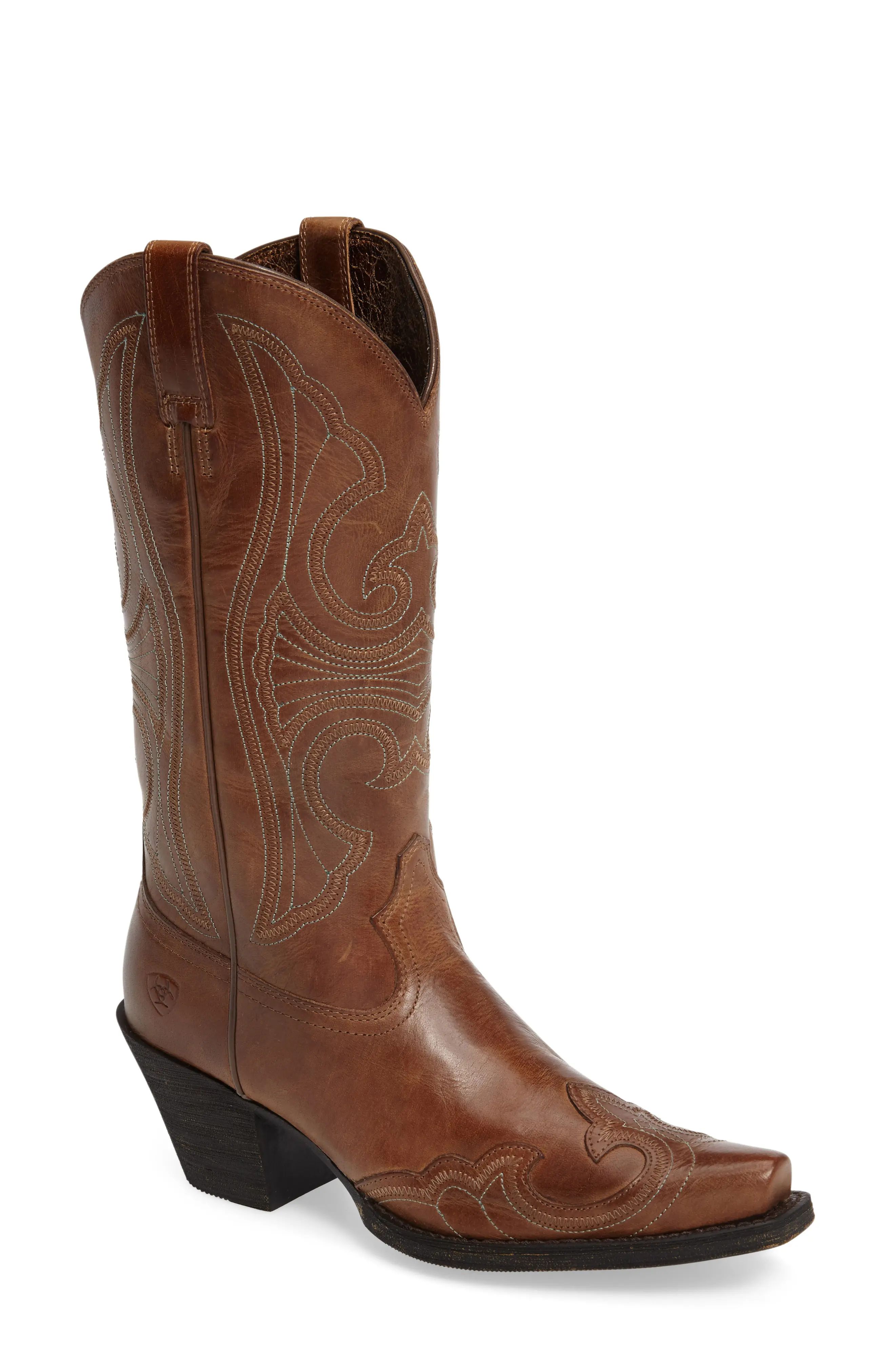 Round Up D-Toe Wingtip Western Boot | Nordstrom