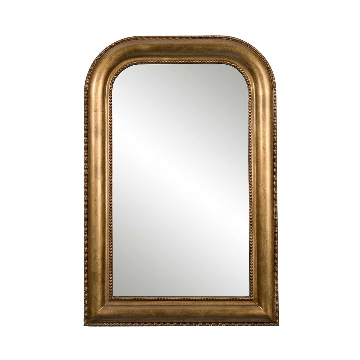 Hamilton Hills 20" x 30" Classic Gold Framed Rich Framed Top Round Corner Mirror | Thick Arched T... | Amazon (US)