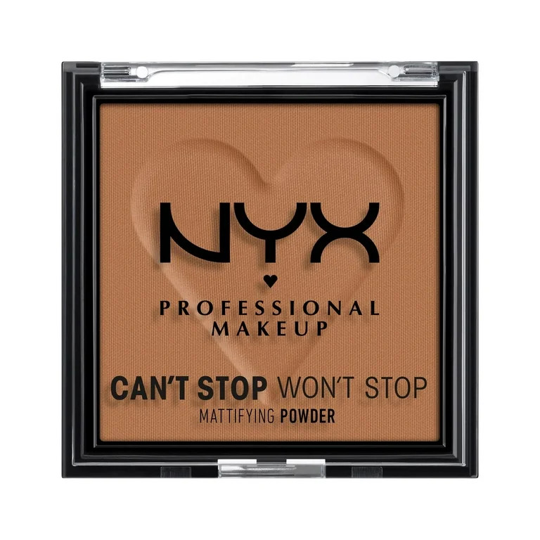 NYX Professional Makeup Can't Stop Won't Stop Mattifying Pressed Powder, Mocha, 0.21 oz | Walmart (US)