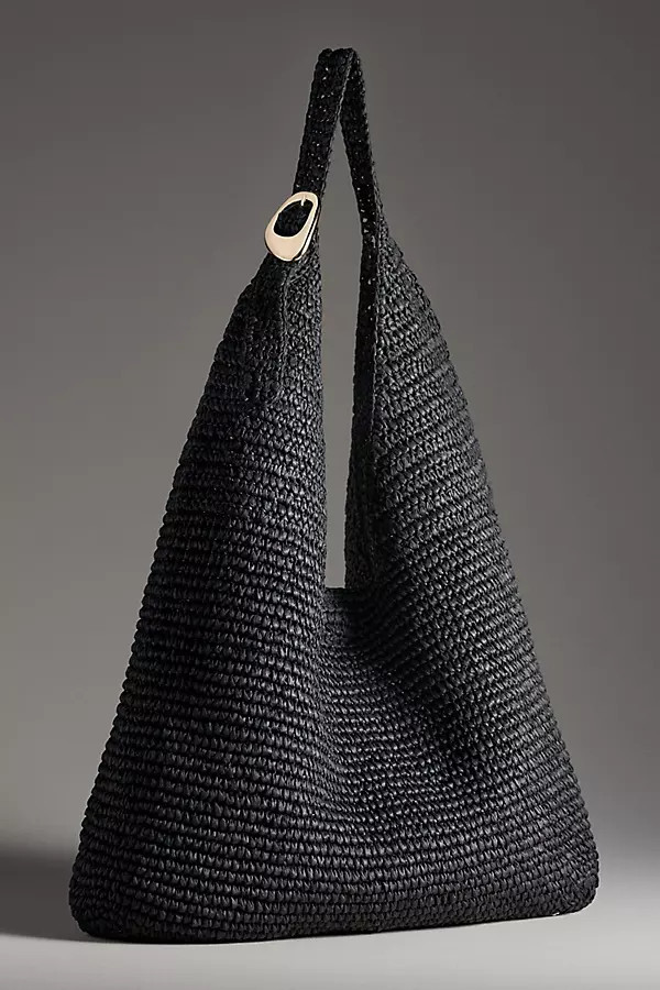 The Love Knot Slouchy Bag: Raffia Buckle Edition | Anthropologie (US)