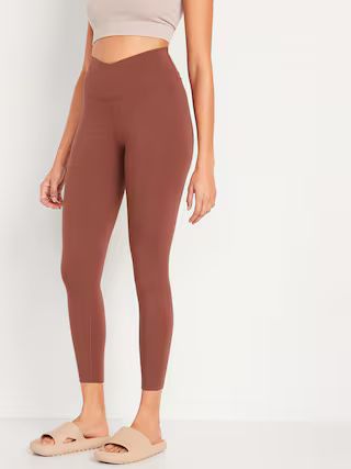 Extra High-Waisted PowerChill Crossover 7/8-Length Leggings for Women | Old Navy (US)