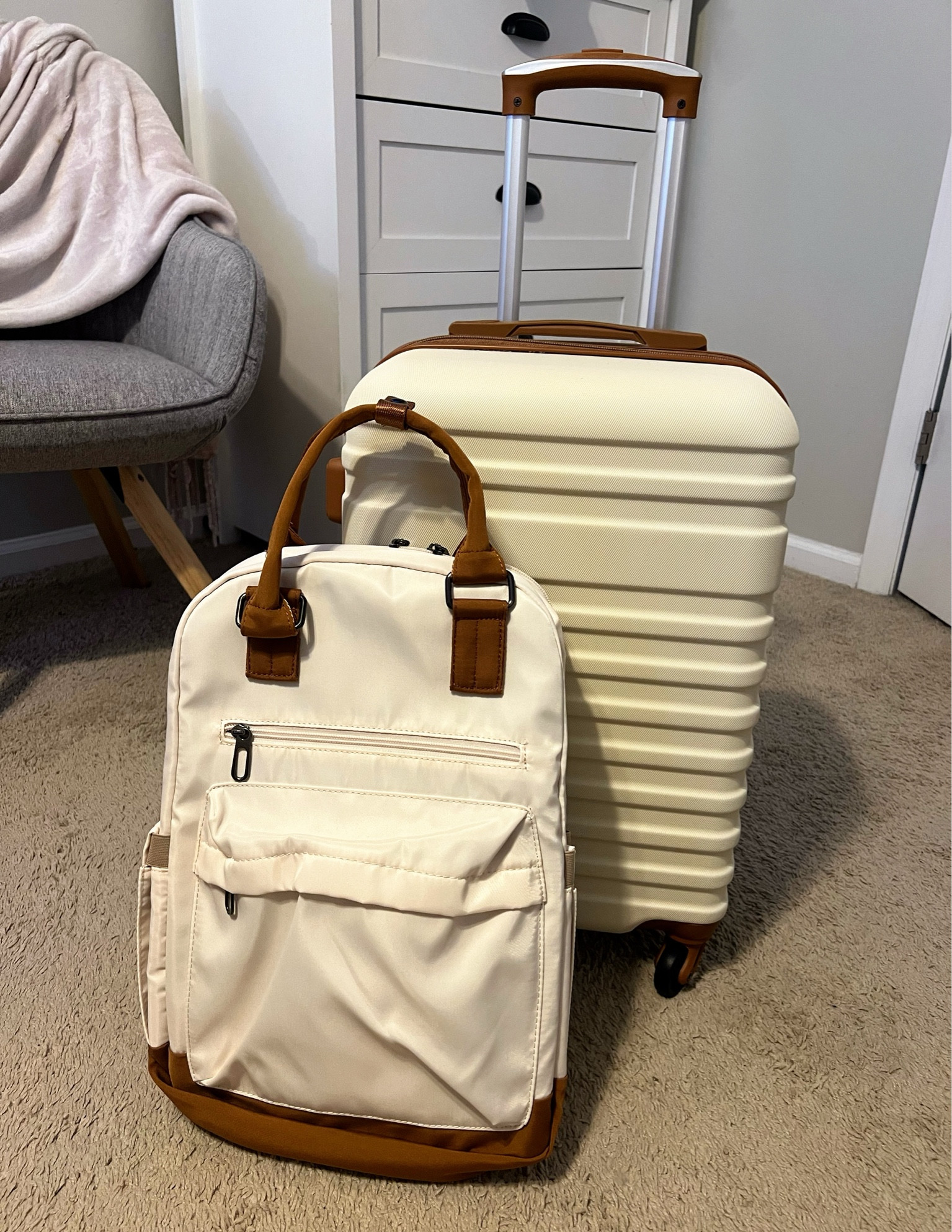 Perfect travel set for a short trip! The book bag is very spacious with many compartments 🫶🏻

#LTKTravel