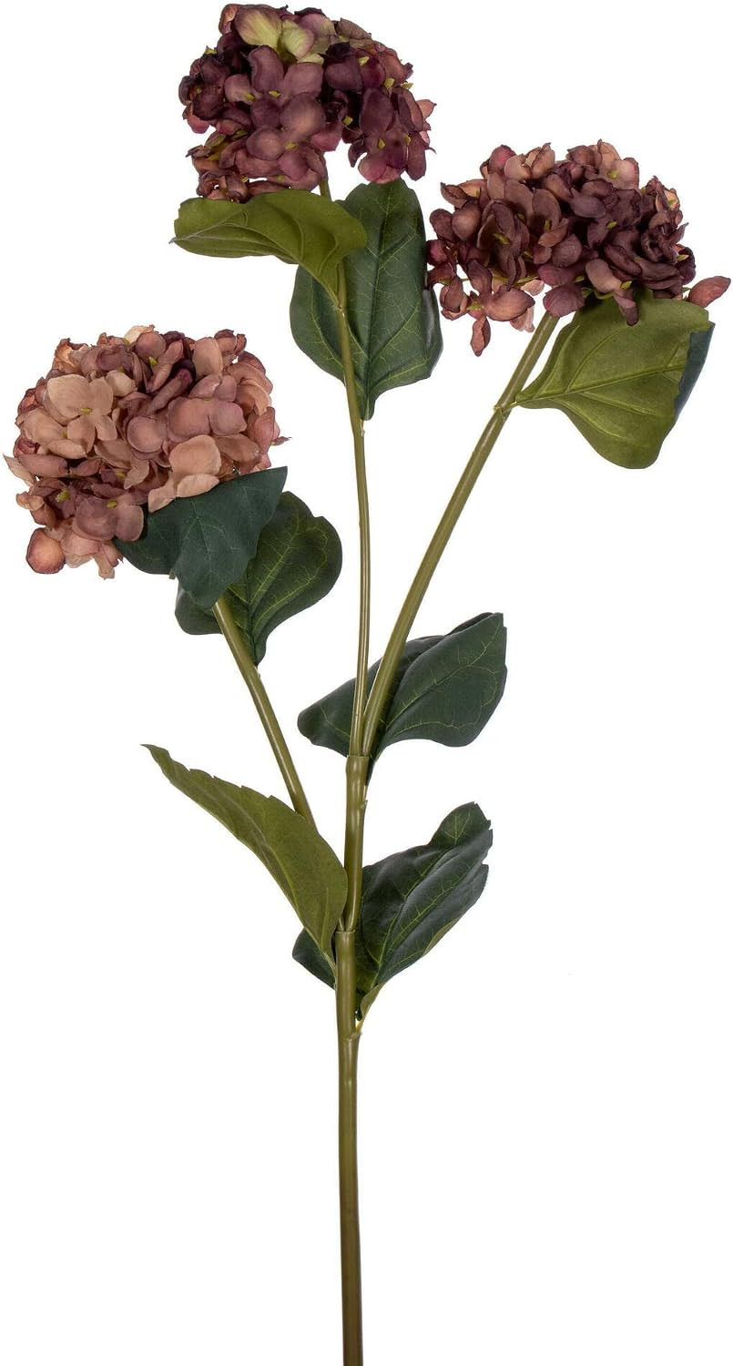 Vickerman 33" Coffee Artificial Hydrangea Spray with Three Flower Heads, 2 per Bag. | Amazon (US)