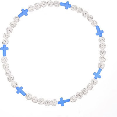 Baseball Beaded Cross Necklace for Boys Girls Kids Men,Rhinestone Necklace -Baseball Ice Cross Necklace Drip Gifts for Players Athletes Christian | Target